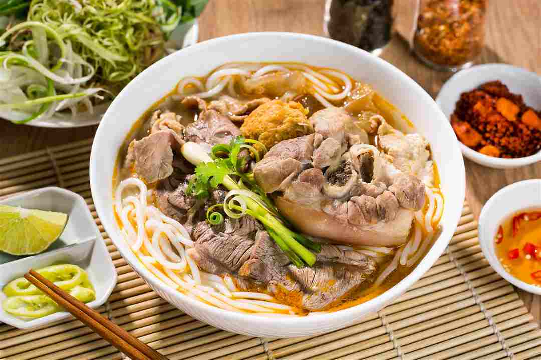 Bún bò vị miền nam có chút khác biệt 