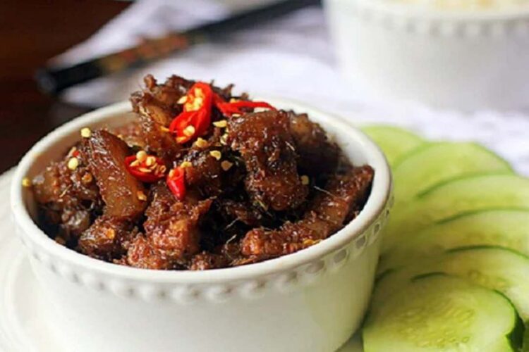 Thịt kho mắm ruốc sả