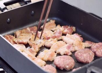 Cách làm bún chả hà nội bằng chảo